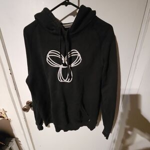 XL TNA Black Sweater with White Design
